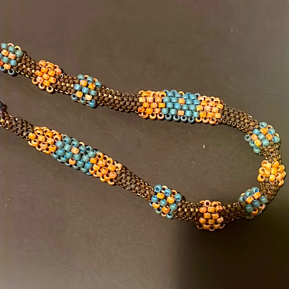 Handmade seed bead necklace